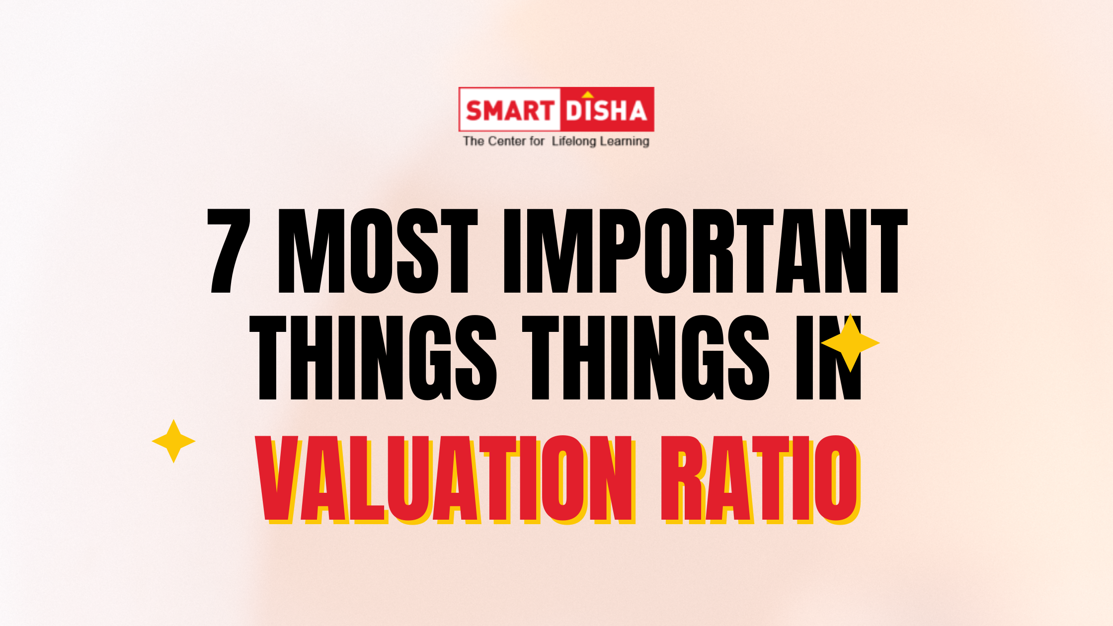 important things in valuation ratio