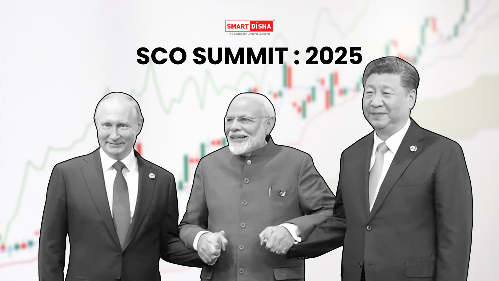 SCO Summit 2025 leaders India China Russia – impact on Indian stock market Smart Disha blog thumbnail
