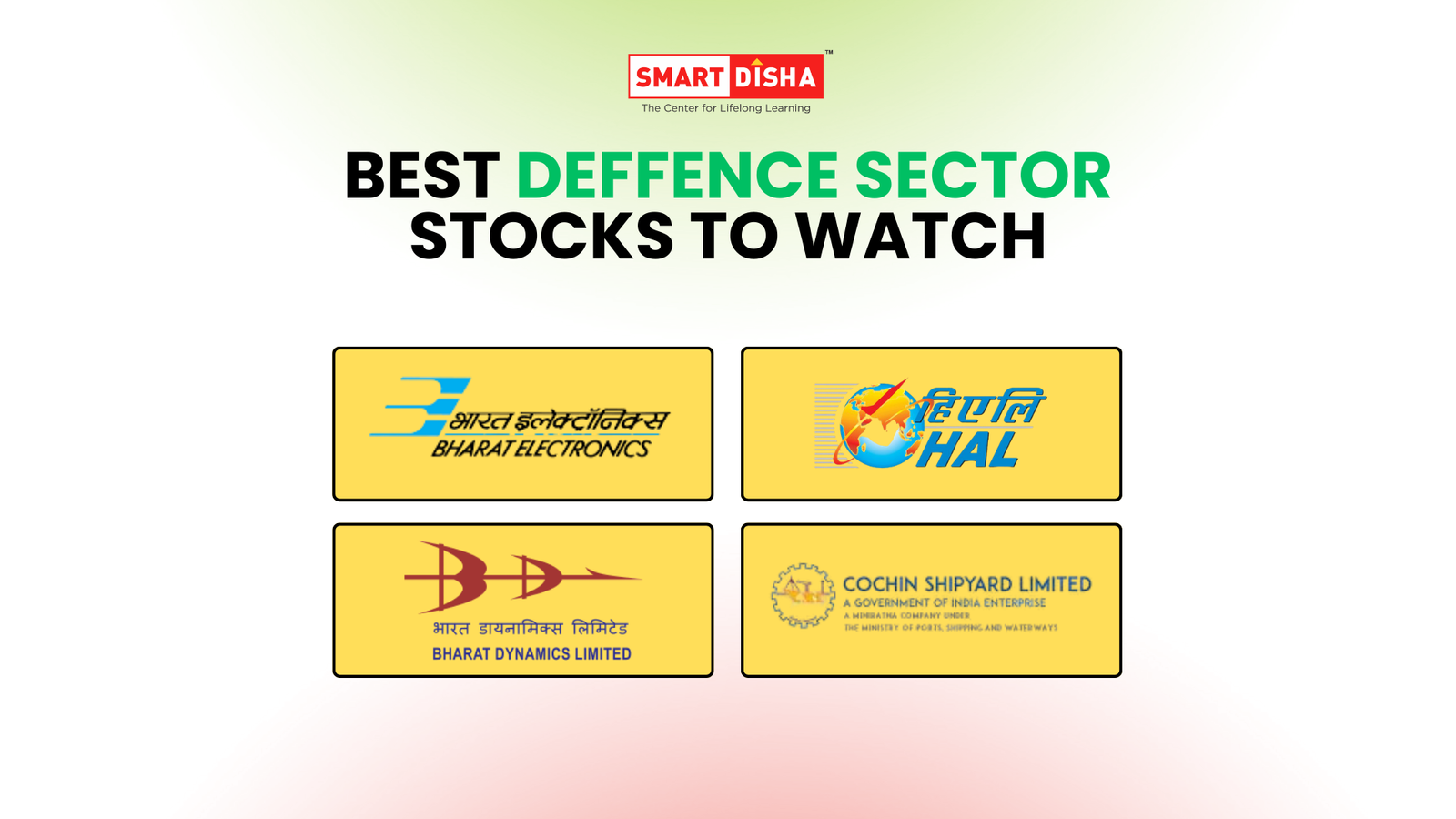 Defence Stocks India Best Defence Companies for Investors